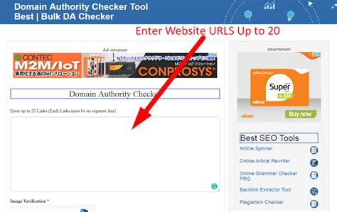 Bulk Website Authority Checker.